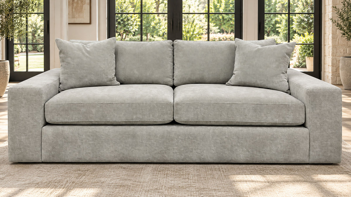 Te Wide Mavern Carbon Queen Sleeper Sofa | Gallery Furniture