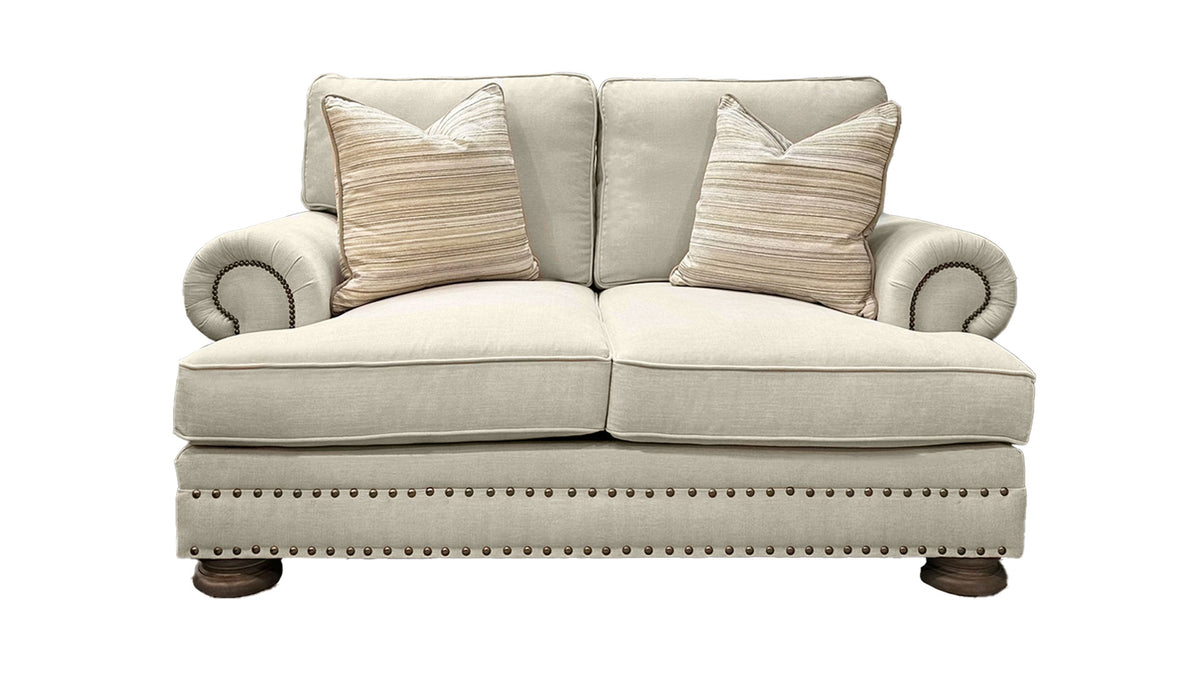 FOSTER TAUPE LOVESEAT