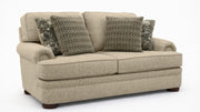 Premier Pebble Performance Fabric - 76" Loveseat - Made in USA