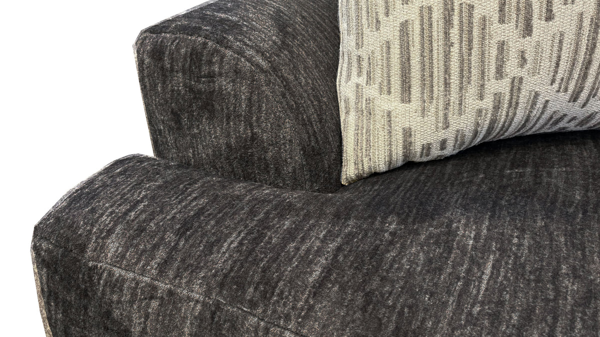 Tyson Mineral Gray Loveseat – Coil Cushion Couch | Gallery Furniture