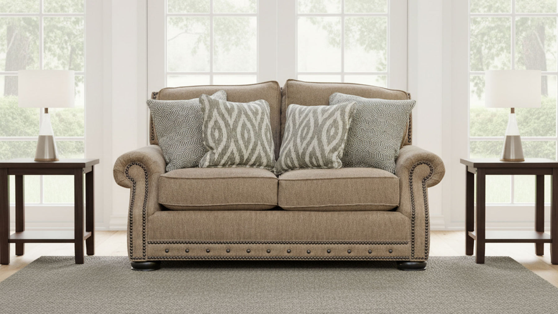 Evermore Oak Loveseat