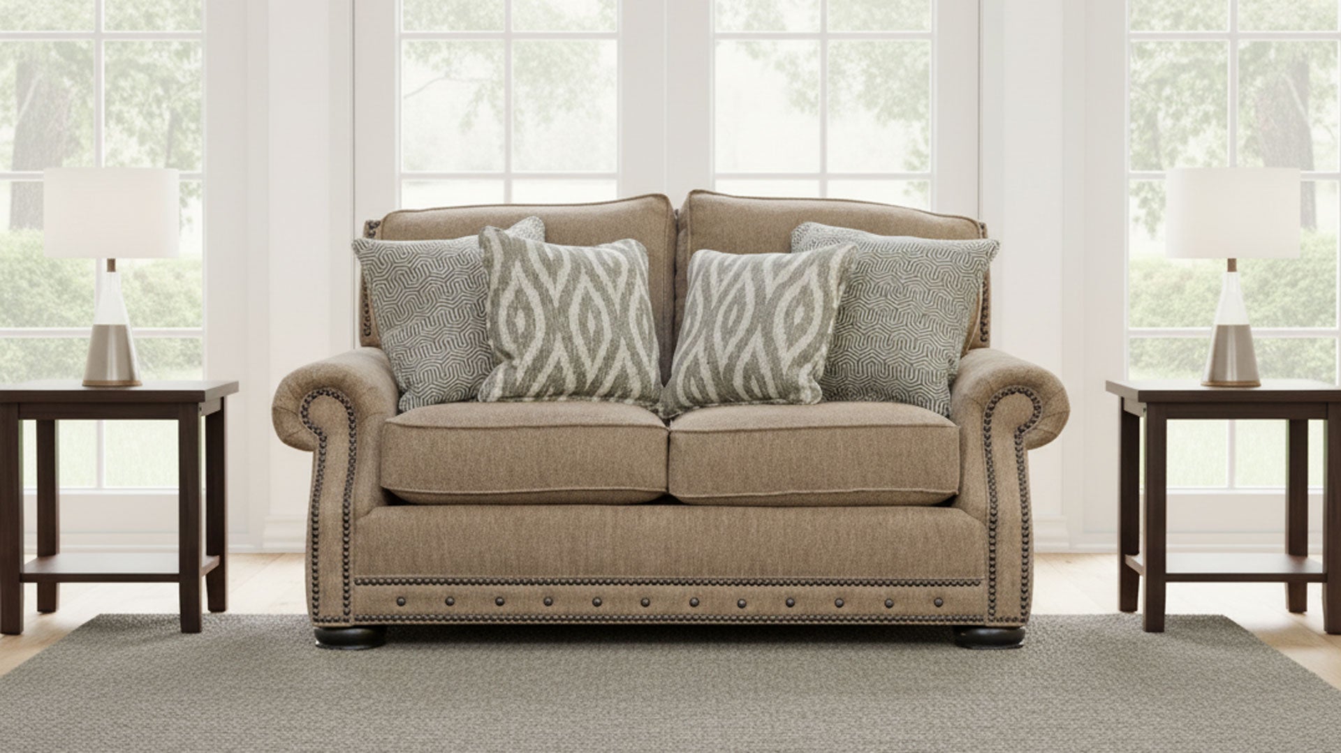 Evermore Oak Loveseat