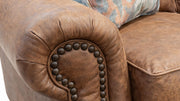 Palance Chestnut Tandem Autumn Loveseat | Made in Texas | Mayo