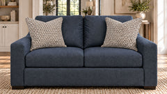 Germain Cobalt Performance Fabric Loveseat |Gallery Furniture