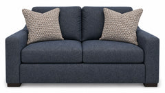 Germain Cobalt Performance Fabric Loveseat |Gallery Furniture