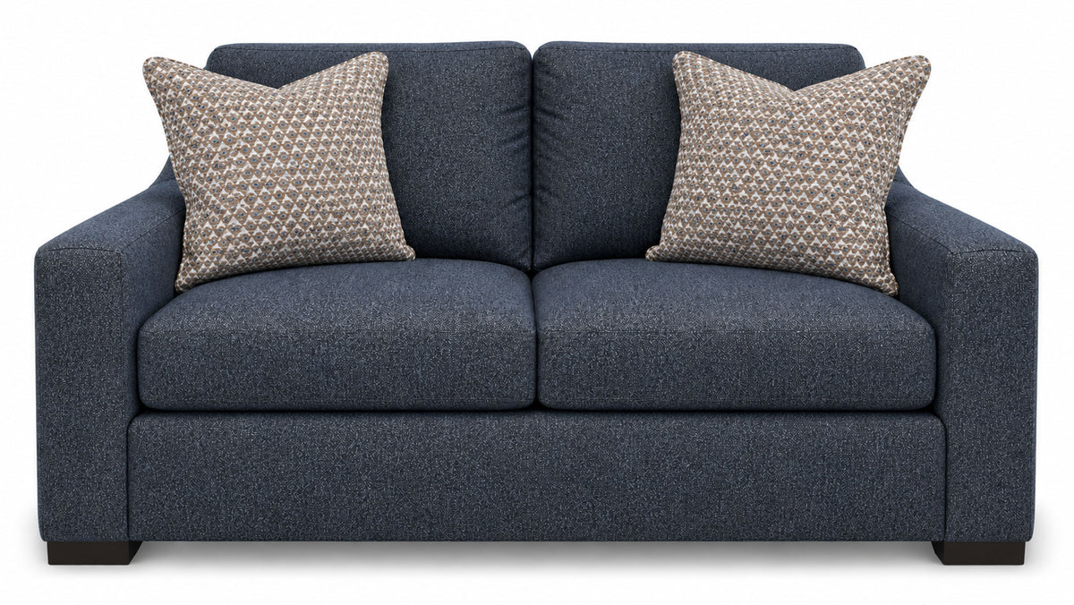Germain Cobalt Performance Fabric Loveseat |Gallery Furniture