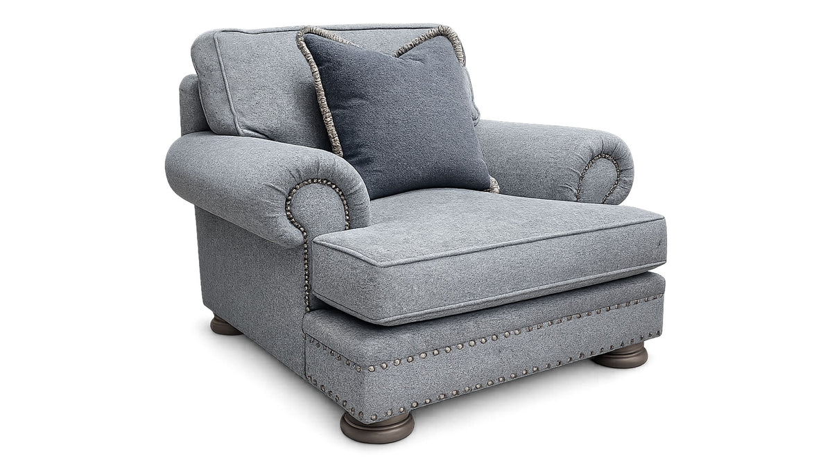 Foster Navy Chair by Bernhardt | Gallery Furniture