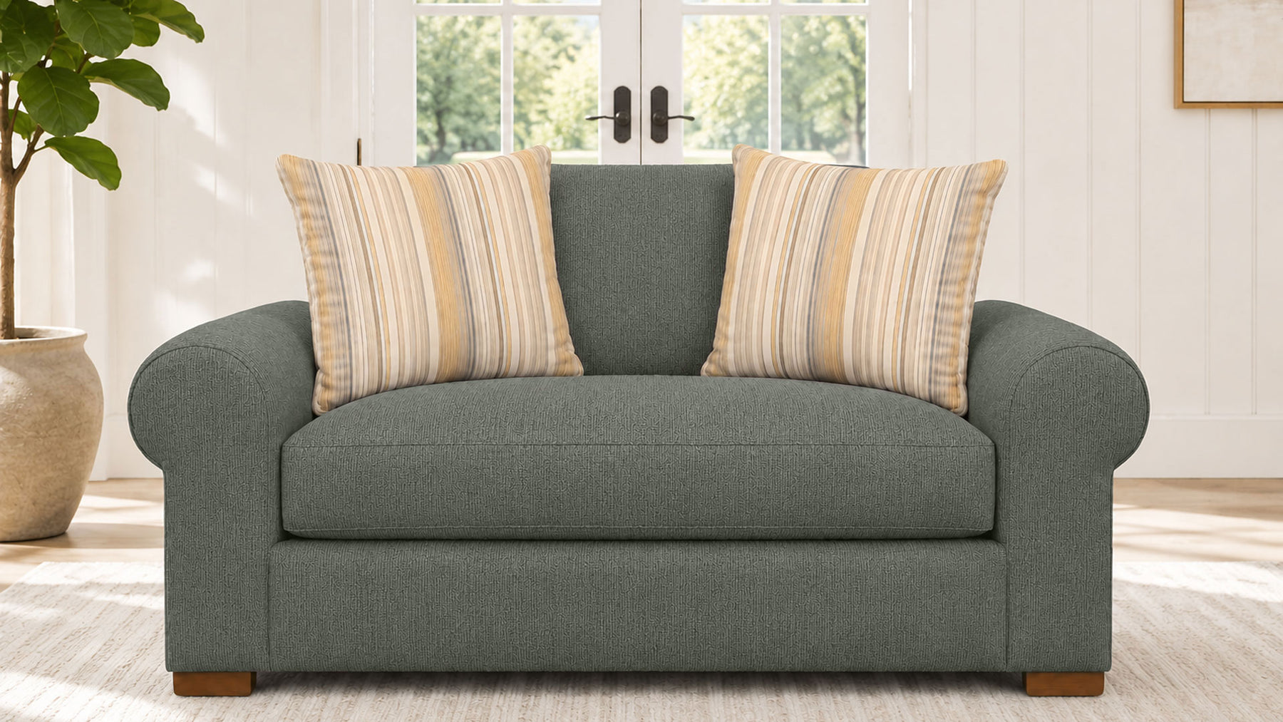 Whisper Rosemary Chair Using Revolution Performance Fabric