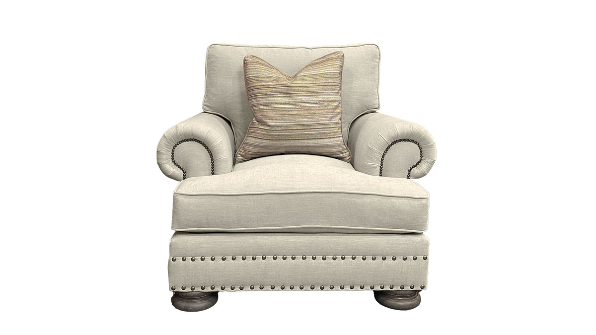 FOSTER TAUPE ACCENT CHAIR