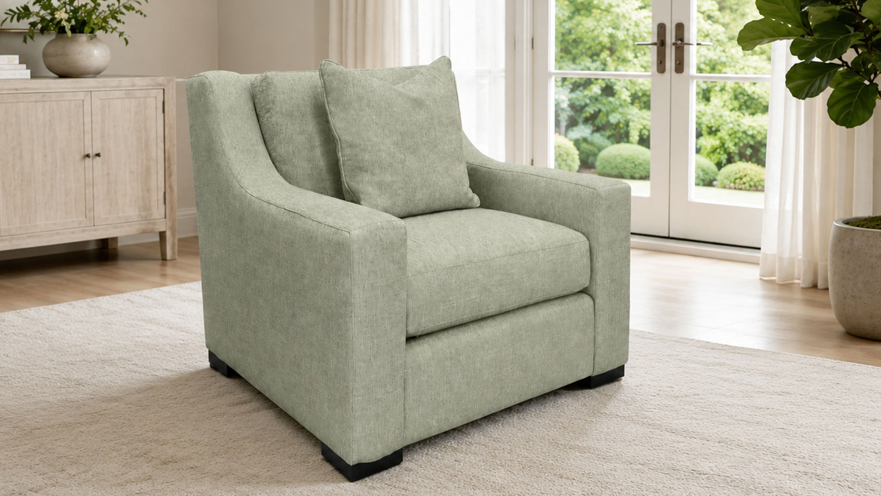 Mint Chair with Crypton Performance Fabric by Mayo Furniture | Made in USA | Gallery Furniture