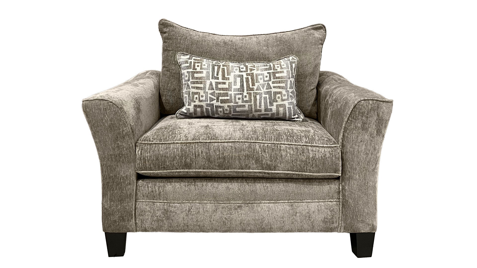 Sillón auxiliar «Cafe» – Sillón tapizado de felpa fabricado en EE. UU. | Gallery Furniture