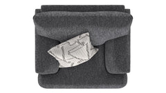 Tyson Mineral Accent Chair – Gray Upholstered Armchair | Made in USA
