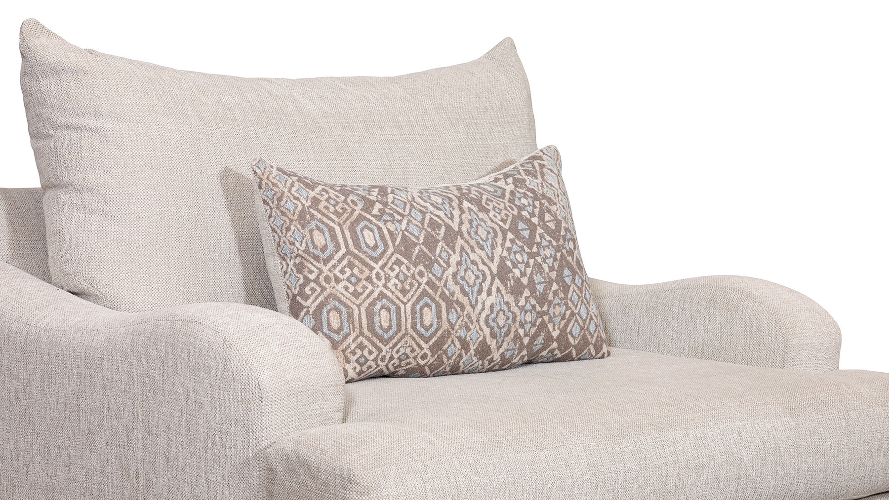 Sillón auxiliar Venus Cream – Sillón tapizado | Fabricado en EE. UU.