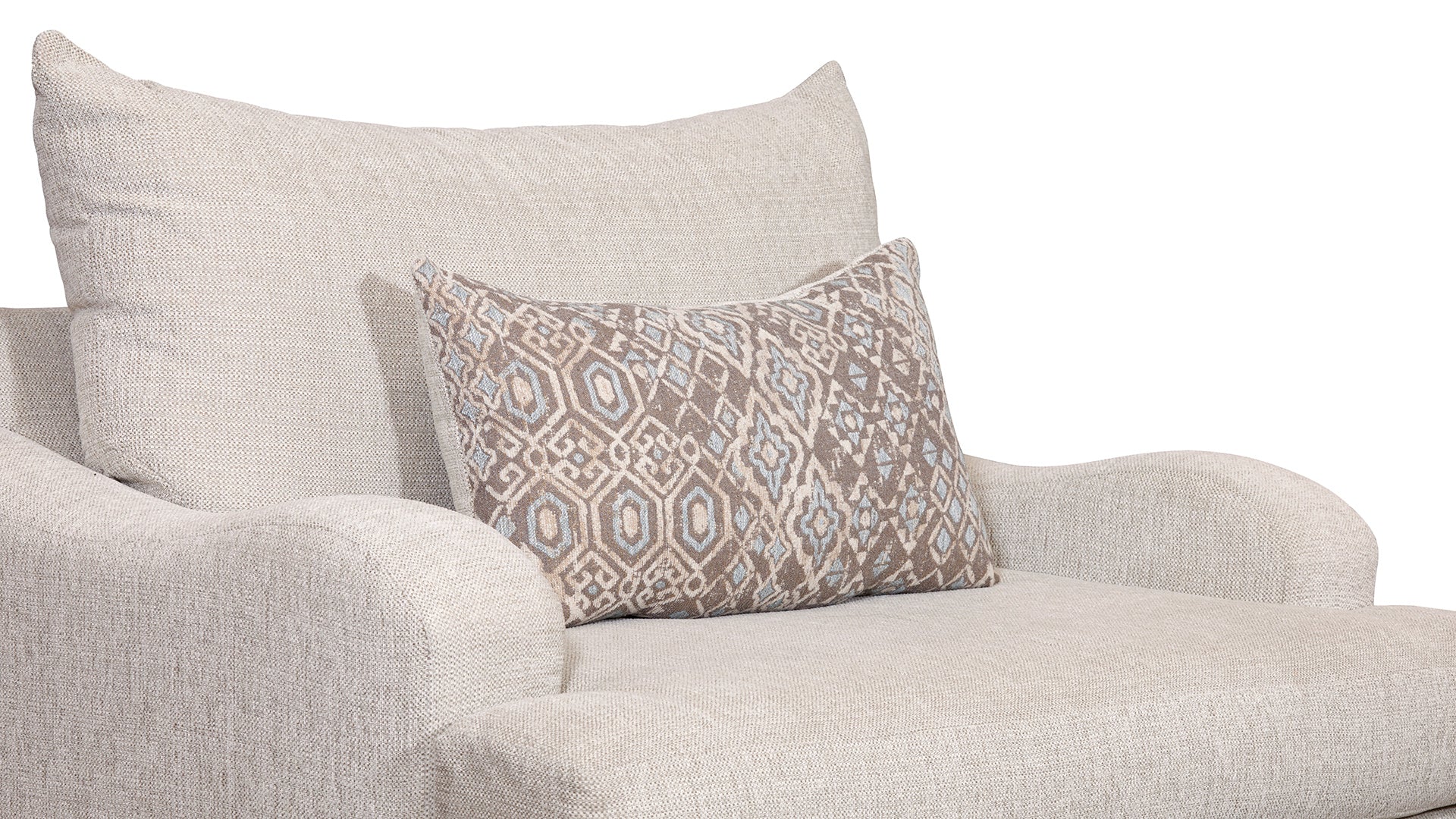 Sillón auxiliar Venus Cream – Sillón tapizado | Fabricado en EE. UU.