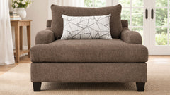 Venus Mocha Accent Chair – Brown Upholstered Armchair Made in USA | Gallery Furniture