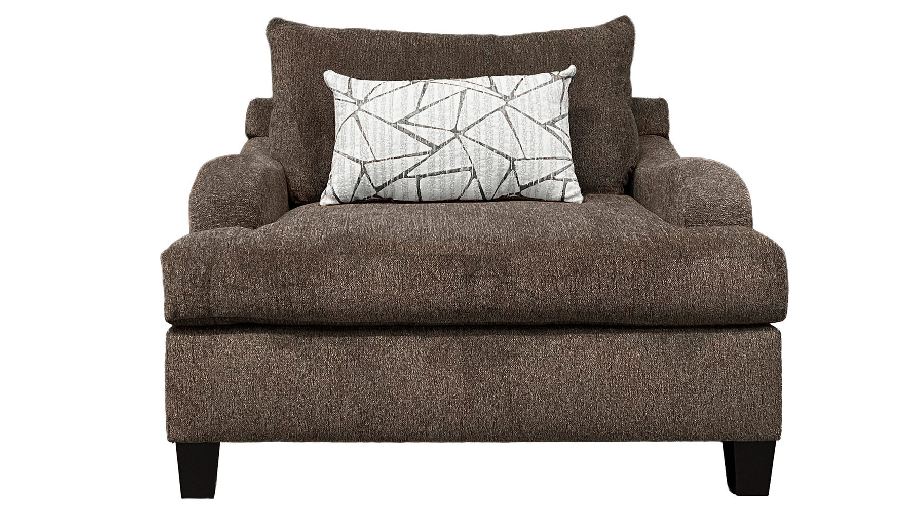Venus Mocha Accent Chair – Brown Upholstered Armchair Made in USA | Gallery Furniture