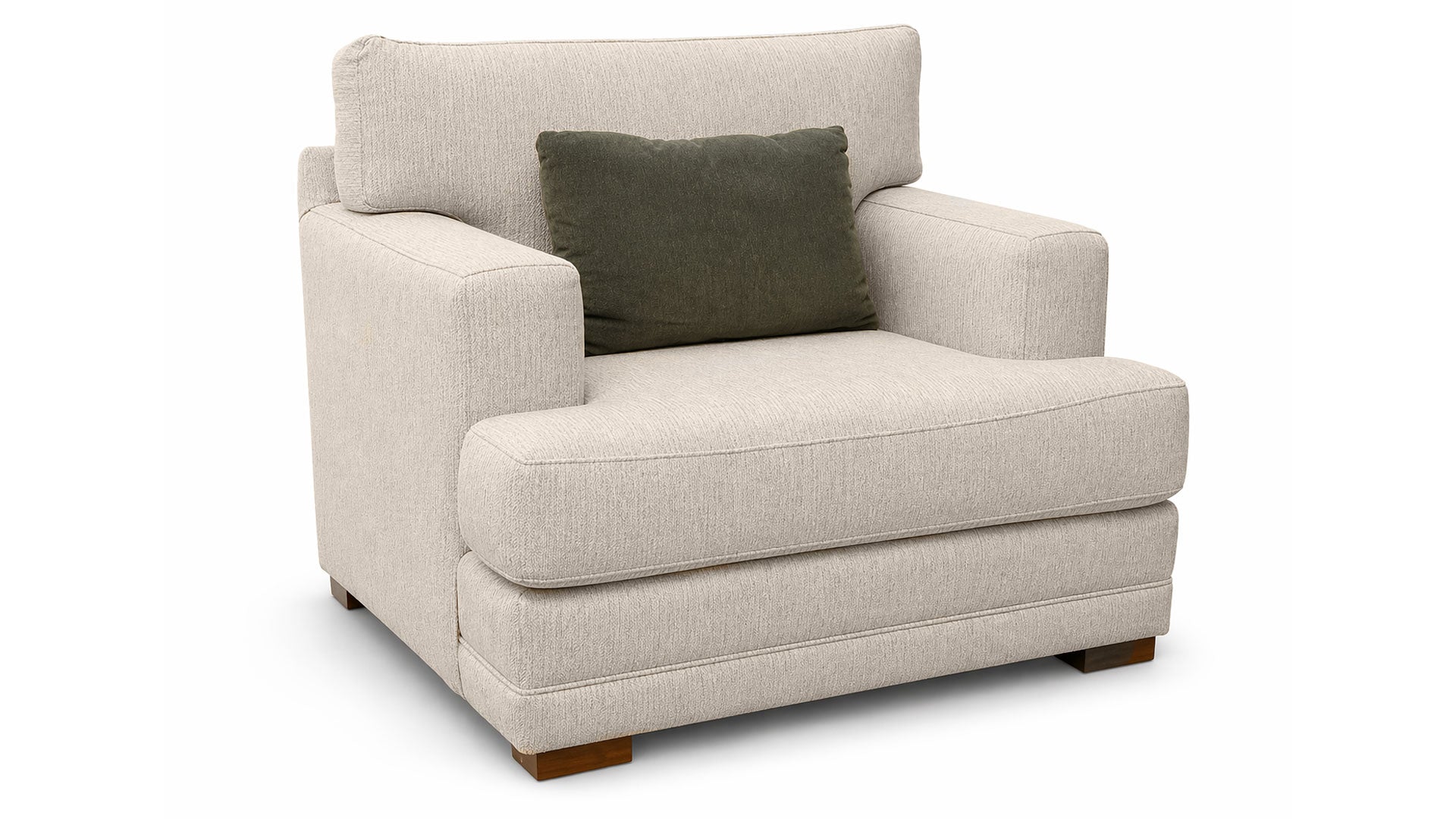 Tweed Oatmeal Chair by Mayo | Made in USA Sofa | Gallery Furniture