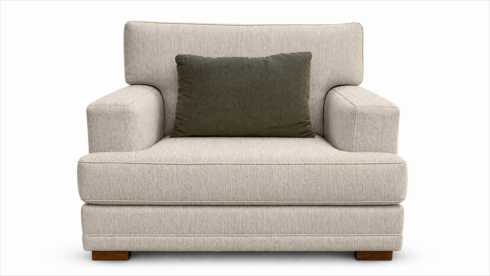 Tweed Oatmeal Chair by Mayo | Made in USA Sofa | Gallery Furniture