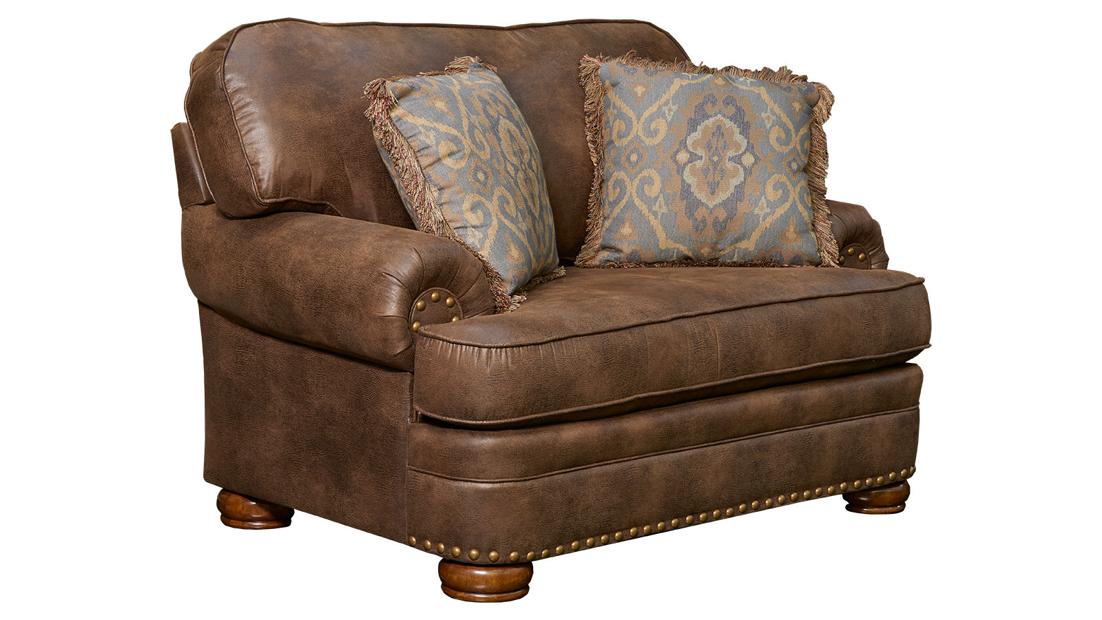 Elk Brown Microfiber Chair