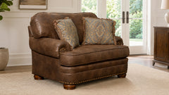 Elk Brown Microfiber Chair