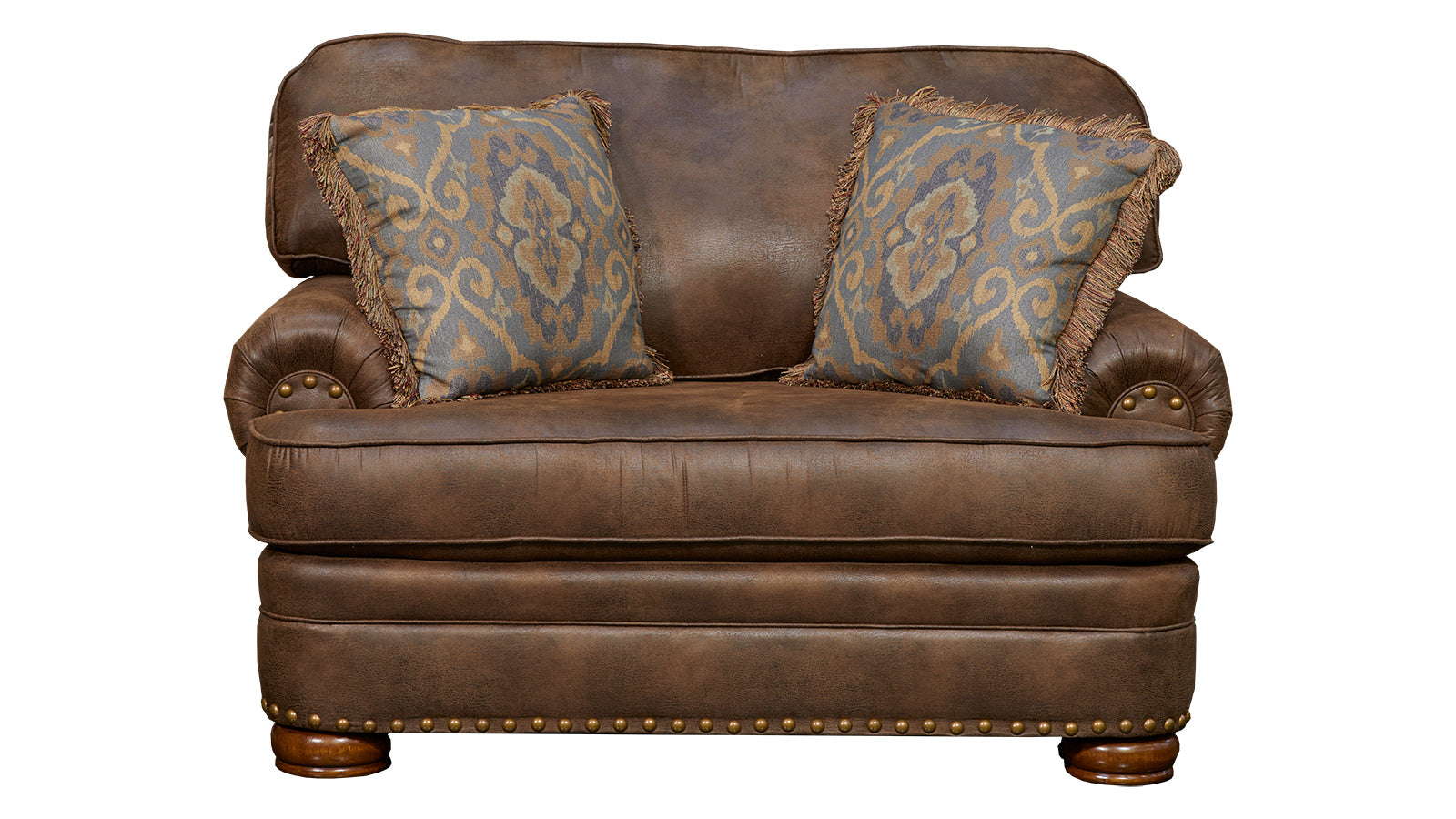 Elk Brown Microfiber Chair