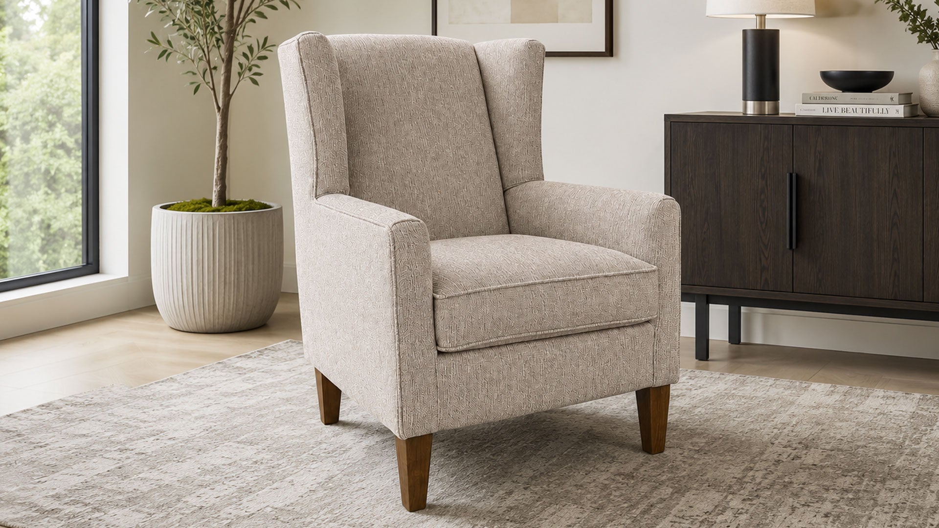 Donegal Tweed Tint Accent Chair by Mayo Furniture | Made in USA | Gallery Furniture