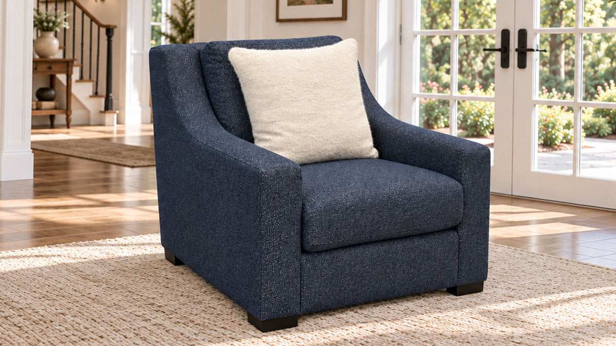 Germain Cobalt Performance Fabric Chair |Gallery Furniture