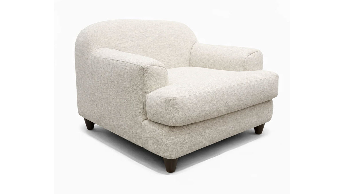 White Modern Accent Chair – Upholstered Armchair by Mayo | Gallery Furniture
