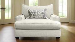 Gallery Furniture Designs: Silla Lancer Snow | Fabricada en EE. UU. | Tejido de textura suave