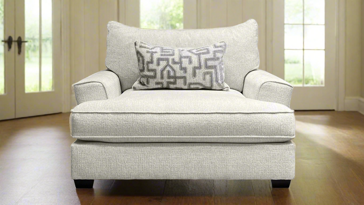 Gallery Furniture Designs: Silla Lancer Snow | Fabricada en EE. UU. | Tejido de textura suave