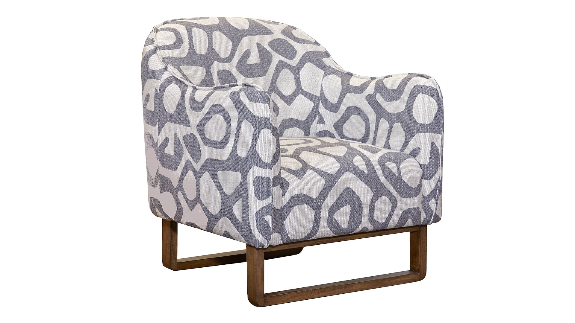 Fitz Geometric Accent Chair – Modern Upholstered Occasional Chair | Gallery Furniture