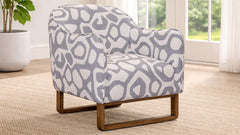 Fitz Geometric Accent Chair – Modern Upholstered Occasional Chair | Gallery Furniture