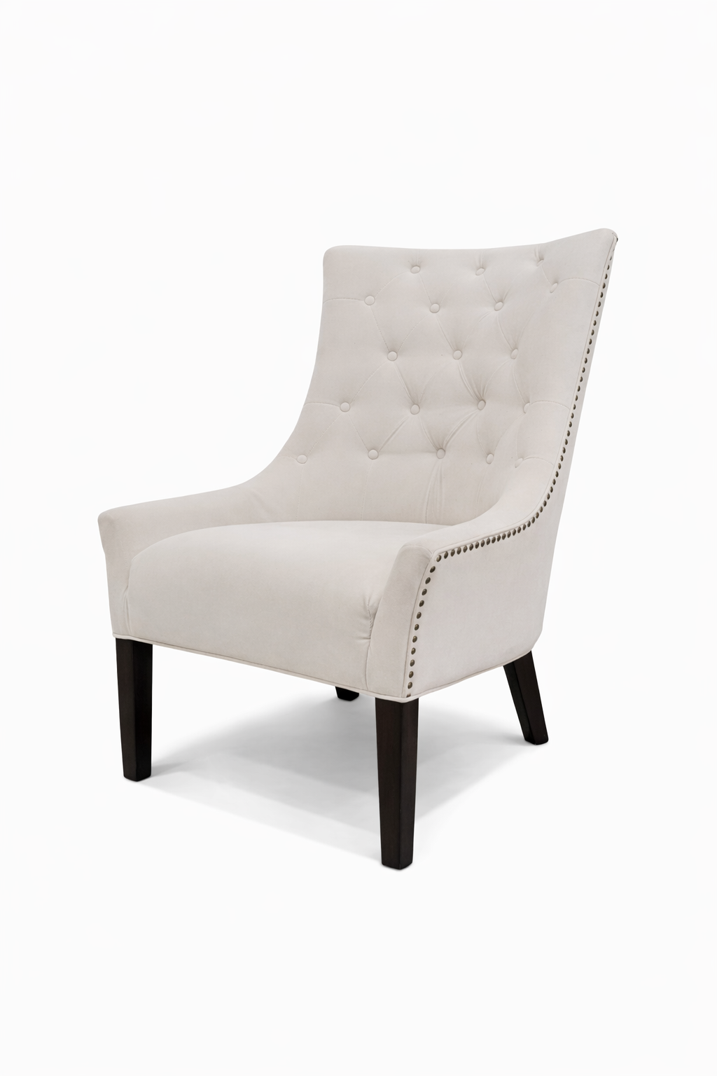 Lincoln Tufted Back w/Nail Heads Accent Chair - By Mayo
