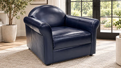 Lenore Navy Accent Chair by Jonathan Louis | Made in USA | Gallery Furniture
