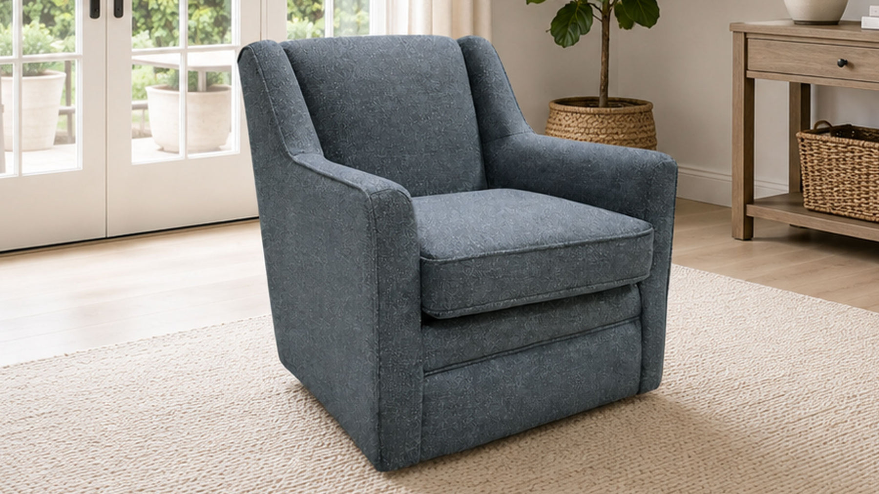 Riva Delft Swivel Accent Chair by Best Furniture | Made in USA | Gallery Furniture