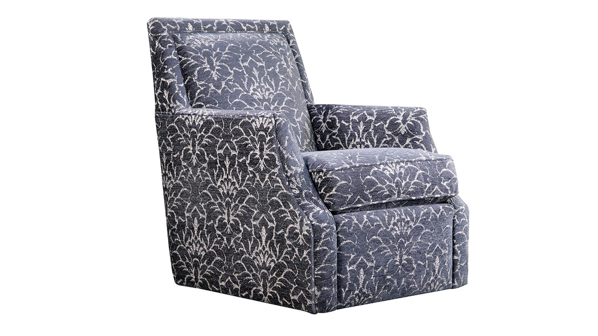Divine Indigo Swivel Chair