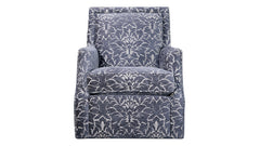 Divine Indigo Swivel Chair