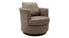 Tina Mushroom Swivel Accent Chair – Upholstered Armchair | Made in USA