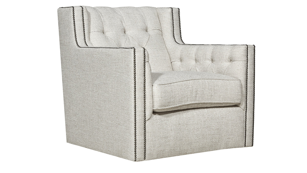 Candace Oatmeal Swivel Chair