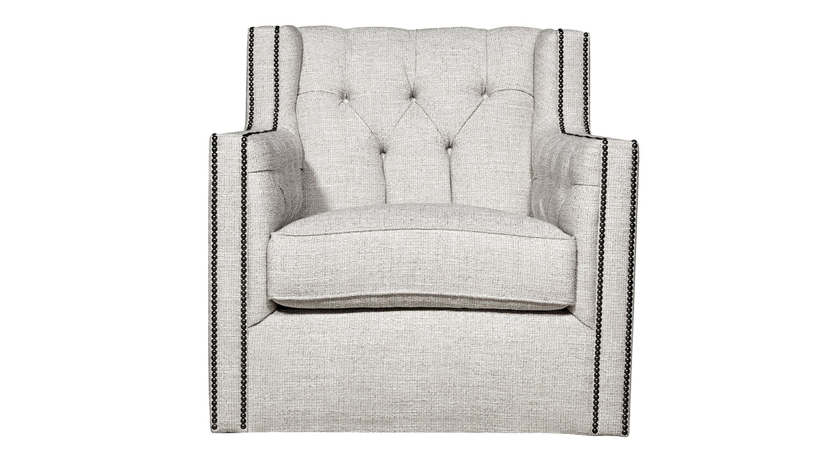 Candace Oatmeal Swivel Chair