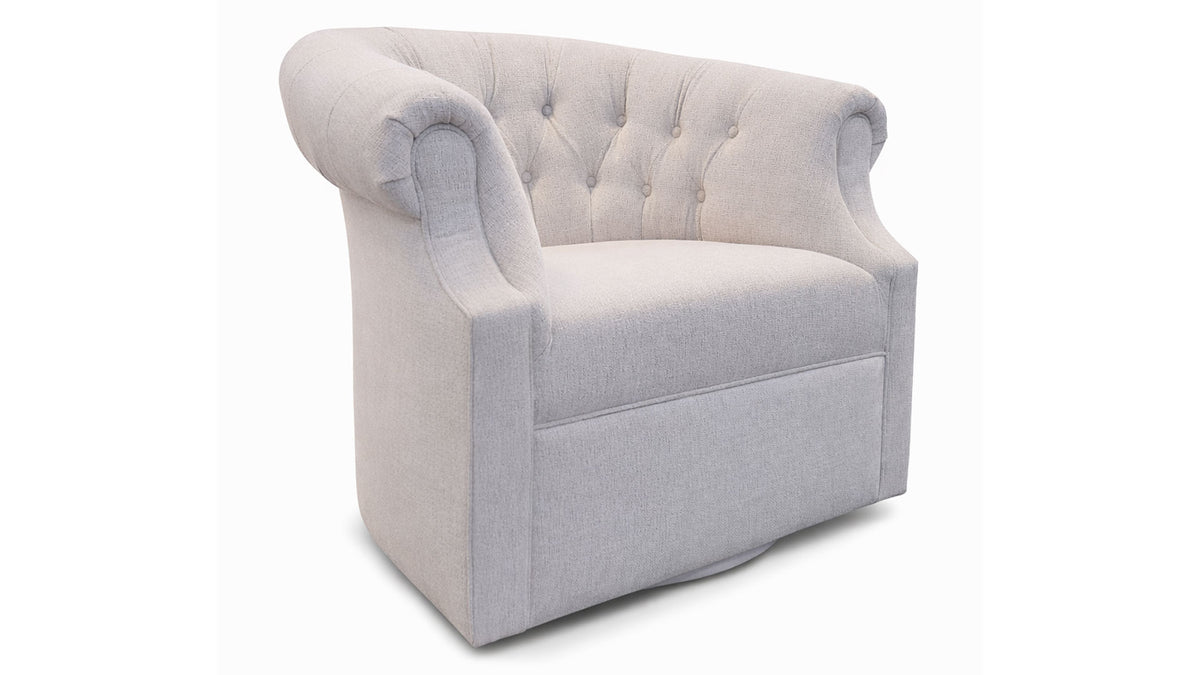 Lover Boy Tufted Back Swivel Accent Chair