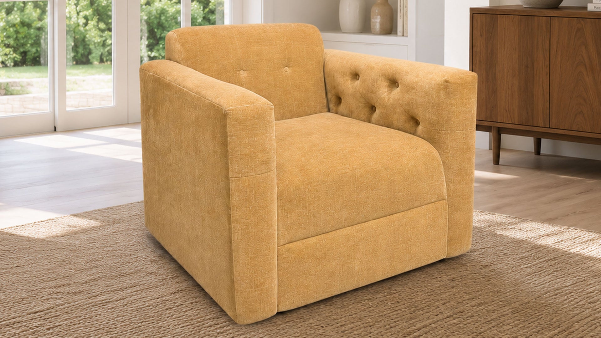 Devon Velvet Swivel Chair | Swivel Accent Chair | Made in USA – Jonathan Louis | Gallery Furniture