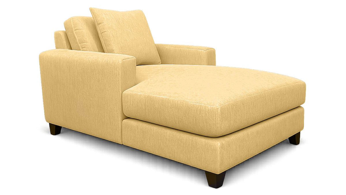 Quintom Marin Sunflower Two Arm Chaise Lounge | Upholstered Chaise | Gallery Furniture