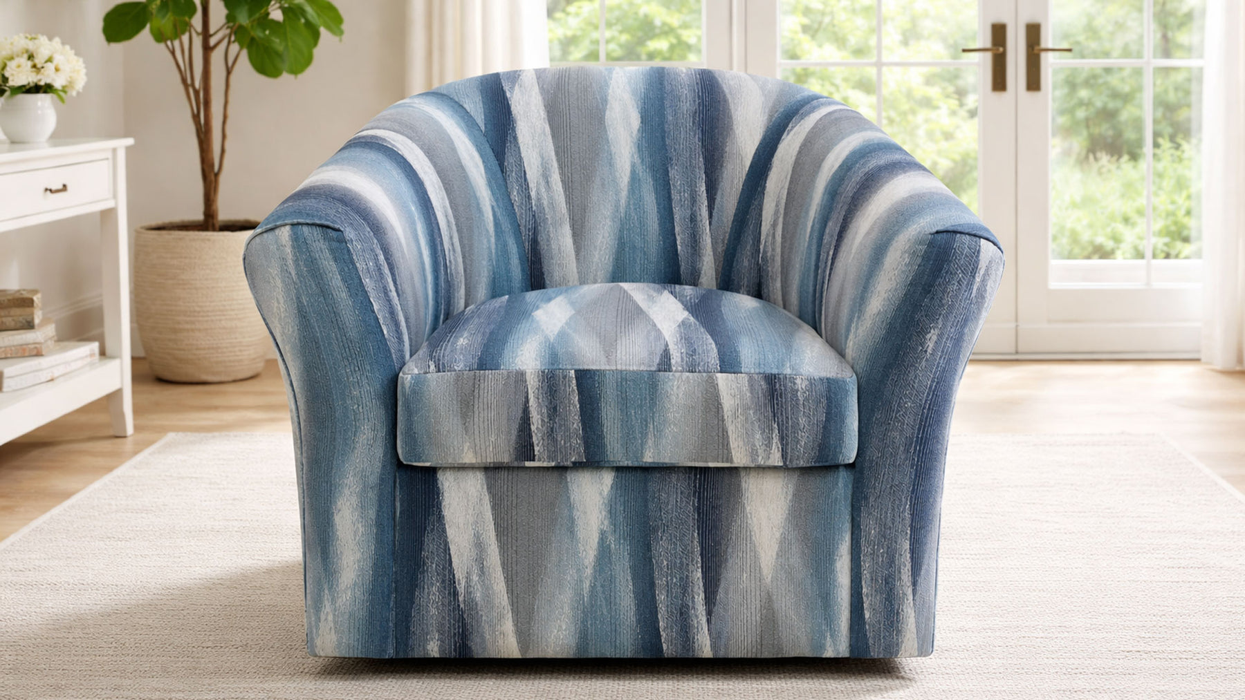 Haley Swivel Accent Chair by Jonathan Louis | Made in USA | Gallery Furniture