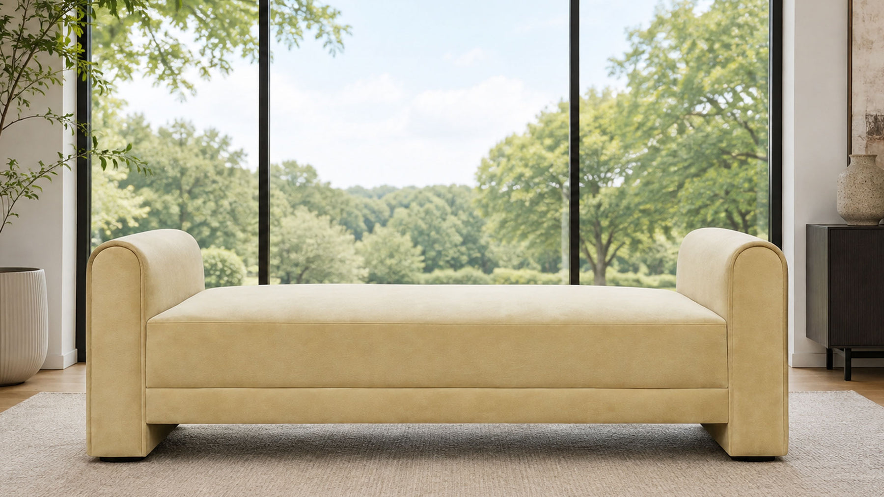 Sereno Camel Settee by Jonathan Louis | Made in USA | Gallery Furniture