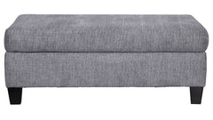 Reed Charcoal Ottoman