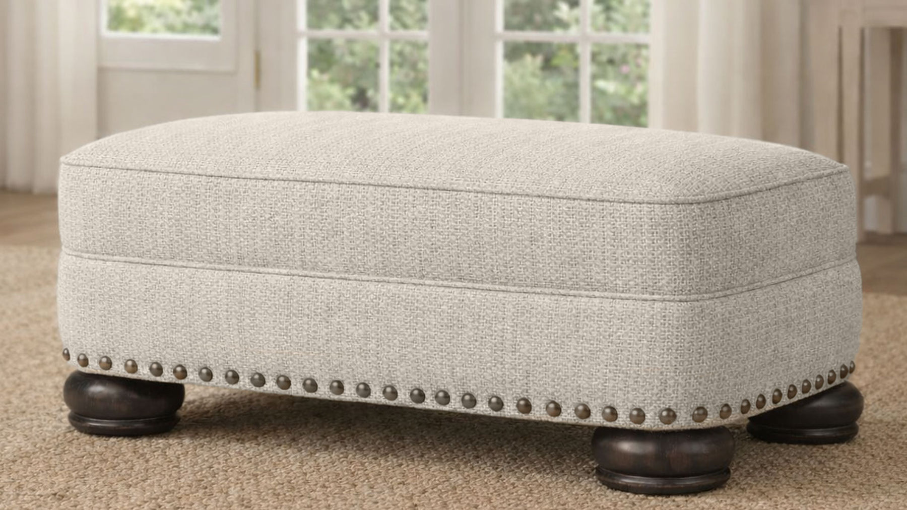 Twine and Twig Fog 2.0 Ottoman