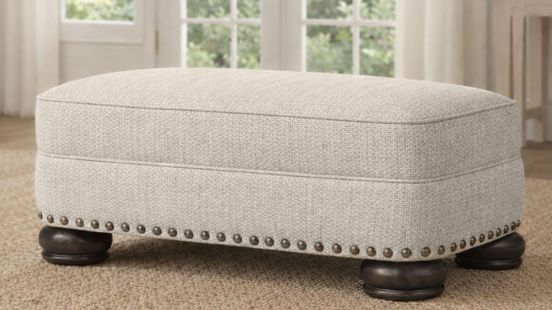 Twine and Twig Fog 2.0 Ottoman