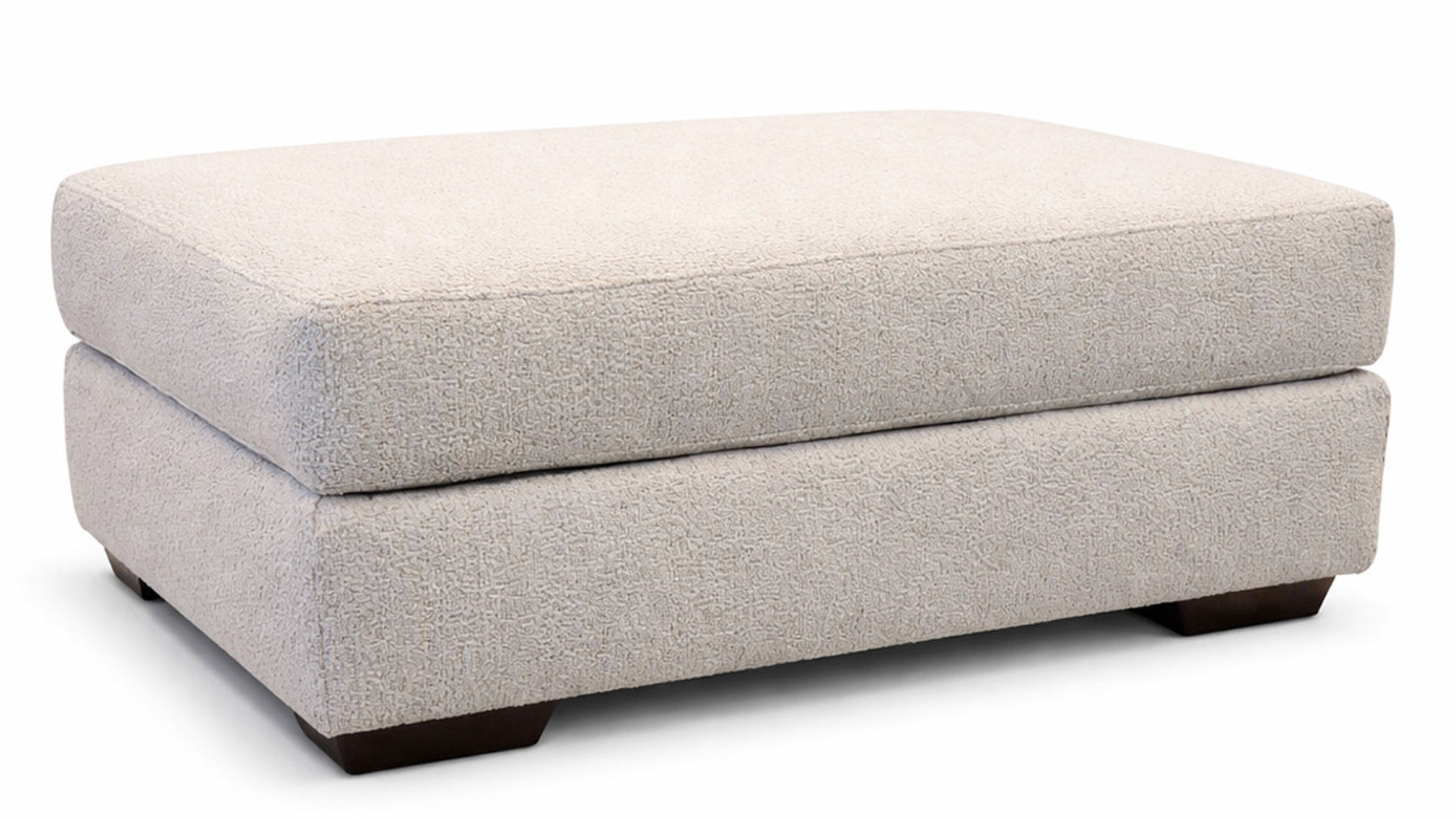Journey Bisque Crypton Fabric Ottoman by Mayo | Gallery Furniture