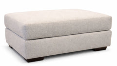 Journey Bisque Crypton Fabric Ottoman by Mayo | Gallery Furniture